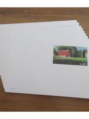 11 Pc Lot Post Cards USPS-1995/1997 20 Cent Postage UNUSED NEW Prepaid Stamped